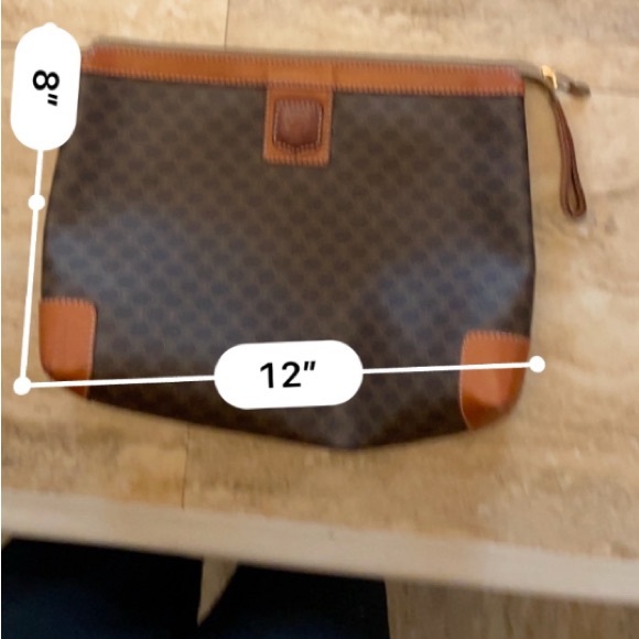 Authentic Celine Vintage Macadam Clutch PVC and key holder - Picture 16 of 16